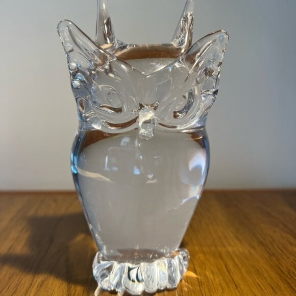 VINTAGE MURANO GLASS V. NASON HAND BLOWN LARGE OWL VENETIAN ITALY - Picture 3 of 12